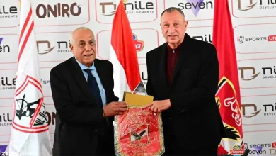 محمود الخطيب رئيس الأهلي، وحسين لبيب رئيس نادي الزمالك
