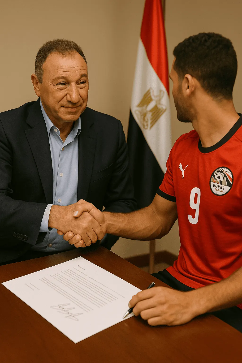 حلمي التيشيرت الاحمر.. نجم منتخب مصر يوقع للاهلي لمدة 5 مواسم مقابل 3 مليون دولار